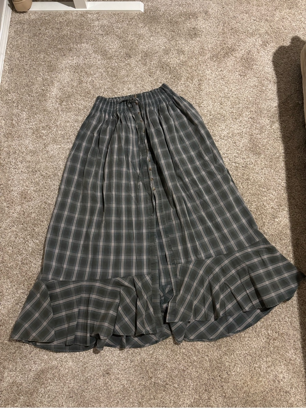Plaid Maxi Skirt